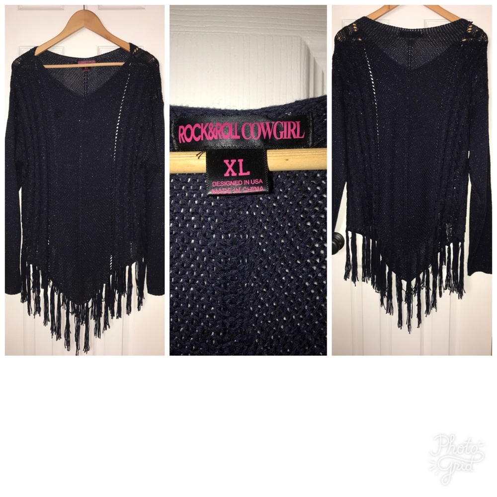 Rock & Roll Cowgirl Long Sleeve Sweater